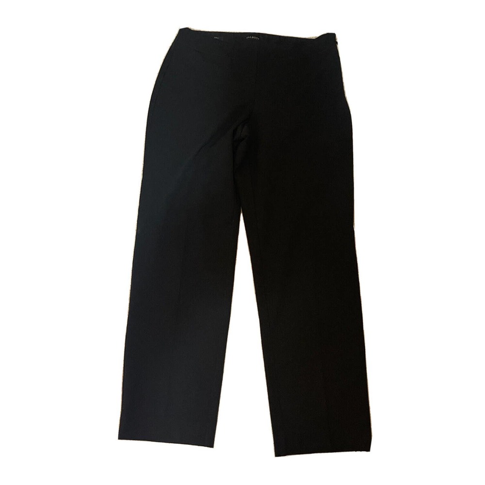 TALBOTS Misses 6 Curvy Polyester Rayon Spandex Dress Pants Black